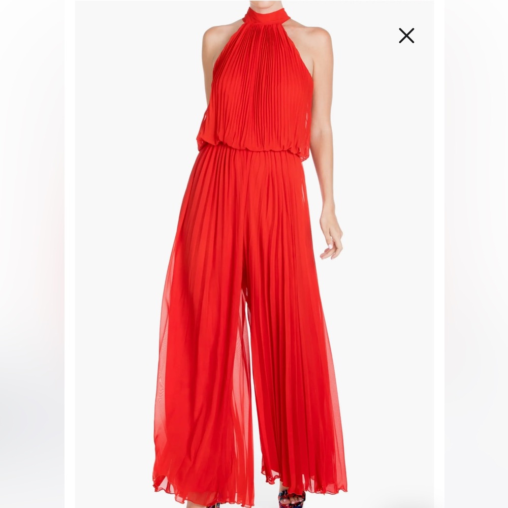 Meghan LA Vibrant Orange/Red Maxi Dress